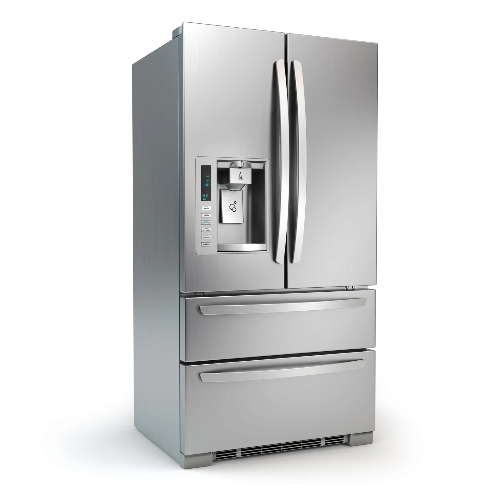 Modern stainless steel fridge serviced by Best Appliances